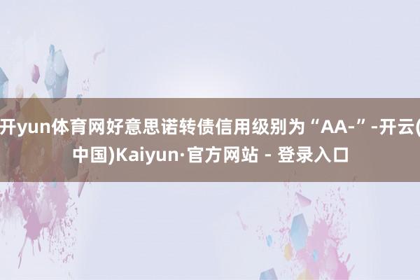 开yun体育网好意思诺转债信用级别为“AA-”-开云(中国)Kaiyun·官方网站 - 登录入口