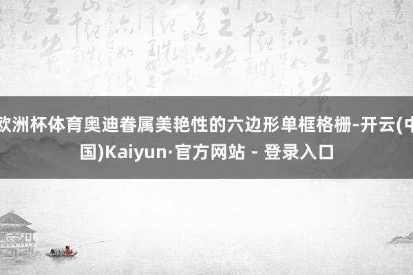 欧洲杯体育奥迪眷属美艳性的六边形单框格栅-开云(中国)Kaiyun·官方网站 - 登录入口