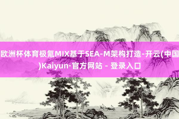 欧洲杯体育极氪MIX基于SEA-M架构打造-开云(中国)Kaiyun·官方网站 - 登录入口